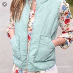 J Crew mint vest